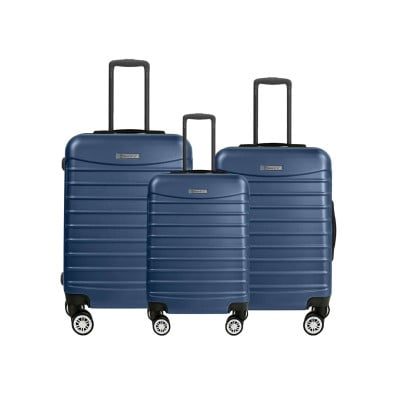 Set 3 trolere, Quasar & Co.®, Model Compatible Air, ABS, bleumarin, Mic/Mediu/Mare 11
