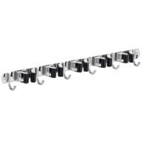 Suport perete pentru mop/matura/ustensile de curatat, Quasar & Co.®, 60.5 x 3 cm, 6 cuiere, 5 cleme, dibluri incluse, otel inoxidabil/cauciuc, argintiu 7 Suport perete pentru mop/matura/ustensile de curatat, Quasar & Co.®, 60.5 x 3 cm, 6 cuiere, 5 cleme, dibluri incluse, otel inoxidabil/cauciuc, argintiu 7