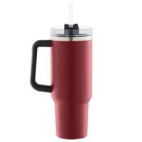 Cana termos cu maner si pai, Quasar & Co.®, cu capac To Go, pentru bauturi calde/reci, otel inoxidabil, 1.2 L, rosu 7 Cana termos cu maner si pai, Quasar & Co.®, cu capac To Go, pentru bauturi calde/reci, otel inoxidabil, 1.2 L, rosu 7