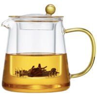 Ceainic cu infuzor de sticla, Quasar & Co.®, recipient pentru ceai/cafea, 700 ml, transparent 9