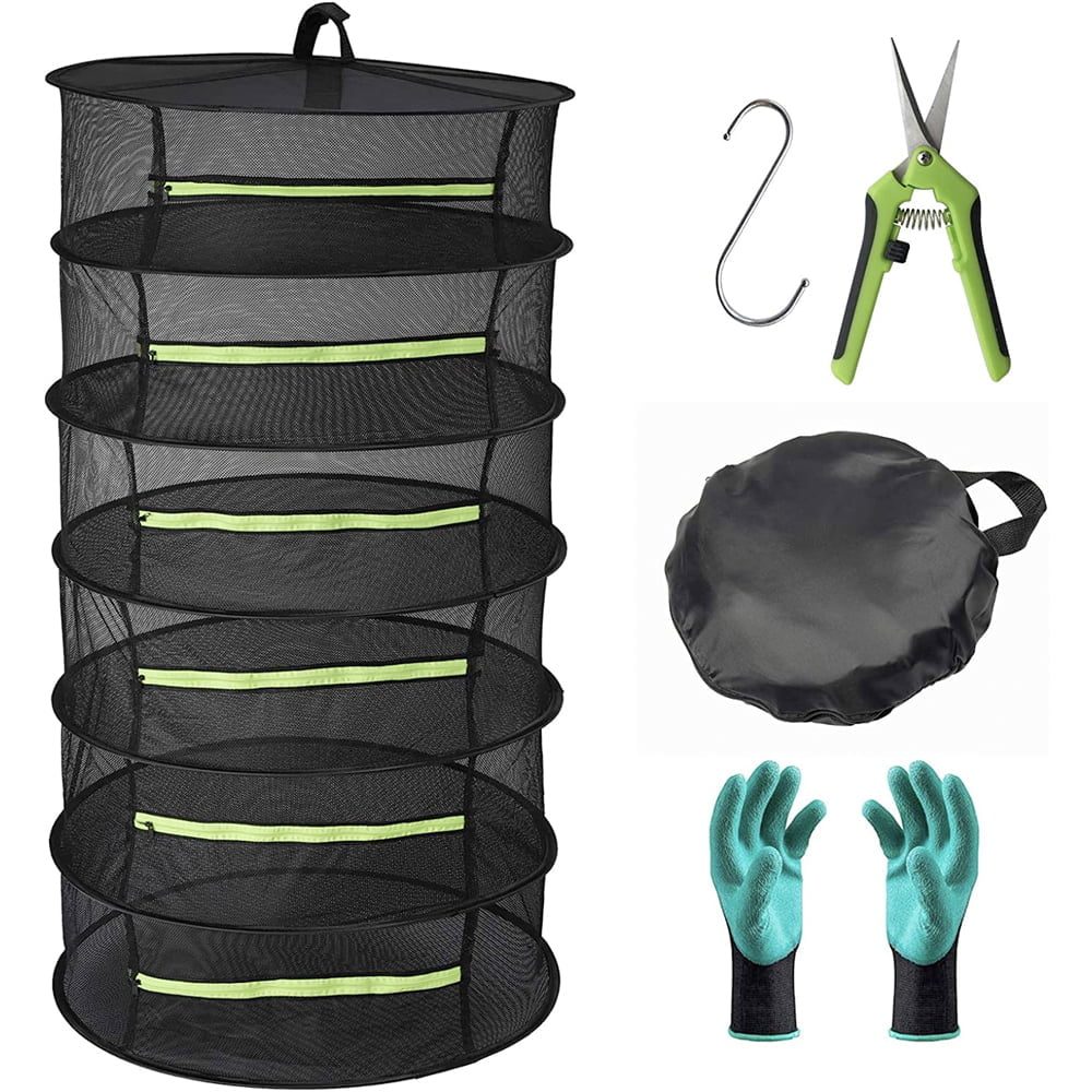 42041072-1 Set uscare plante, Quasar & Co.®, 1 x raft uscare plante, 1 x manusi, 1 x carlig, 1 x foarfeca, textil/metal, 60 x 120 cm, negru-verde