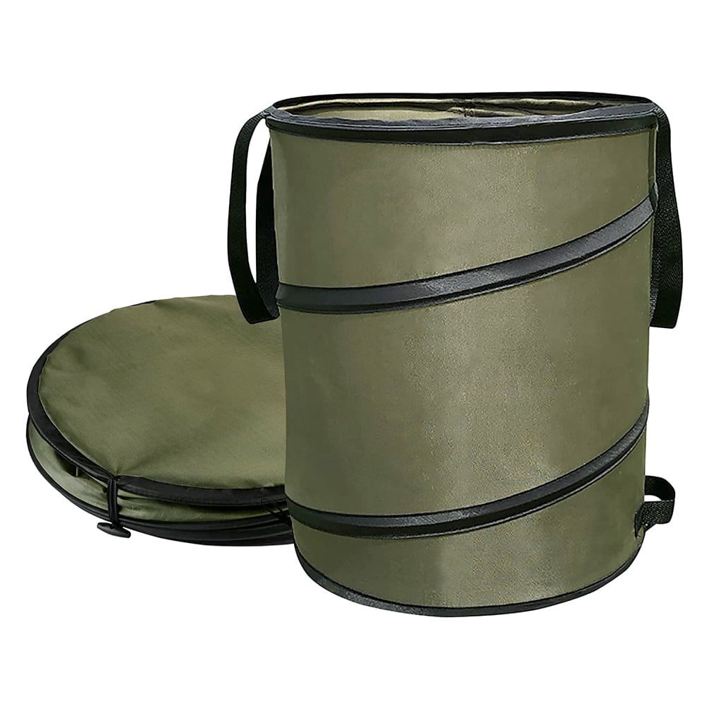 Sac resturi vegetale, Quasar & Co.®, pliabil, reutilizabil, textil, 113 L, d 46 cm, h 70 cm, verde 2 Sac resturi vegetale, Quasar & Co.®, pliabil, reutilizabil, textil, 113 L, d 46 cm, h 70 cm, verde 2