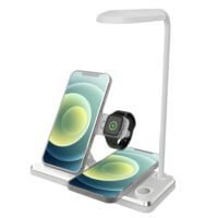 Lampa cu incarcare wireless si suport telefon, Quasar & Co.®, 4 functii, QI 15W, ABS, alb 6 Lampa cu incarcare wireless si suport telefon, Quasar & Co.®, 4 functii, QI 15W, ABS, alb 6