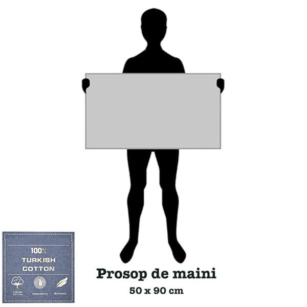 Set 3 prosoape baie fata Quasar & Co.®, 50 x 90 cm, 600 g/mp, hotel quality, 100% bumbac, alb - imagine 7