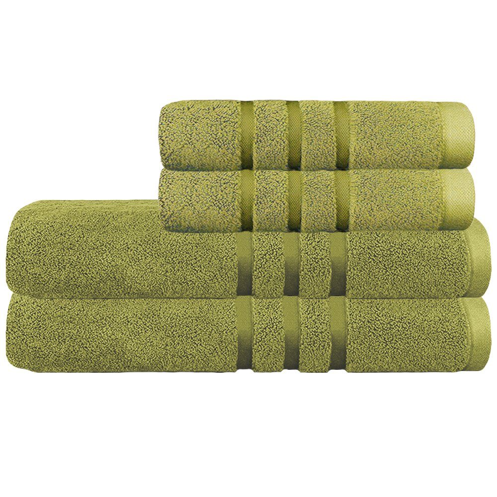 Set 4 prosoape Quasar & Co.®, 100% bumbac, 450 g/mp, 2 x 50 x 90/2 x 70 x 140 cm, verde lime 2 Set 4 prosoape Quasar & Co.®, 100% bumbac, 450 g/mp, 2 x 50 x 90/2 x 70 x 140 cm, verde lime 2
