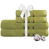 Set 4 prosoape Quasar & Co.®, 100% bumbac, 450 g/mp, 2 x 50 x 90/2 x 70 x 140 cm, verde lime 5 Set 4 prosoape Quasar & Co.®, 100% bumbac, 450 g/mp, 2 x 50 x 90/2 x 70 x 140 cm, verde lime 5