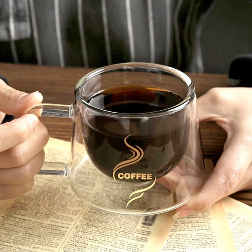 Set 4 cesti cu pereti dubli si 4 lingurite, Quasar & Co.®, model COFFEE, termorezistente, lingurita ceai/cafea, 200 ml, sticla, transparent 7 Set 4 cesti cu pereti dubli si 4 lingurite, Quasar & Co.®, model COFFEE, termorezistente, lingurita ceai/cafea, 200 ml, sticla, transparent 7