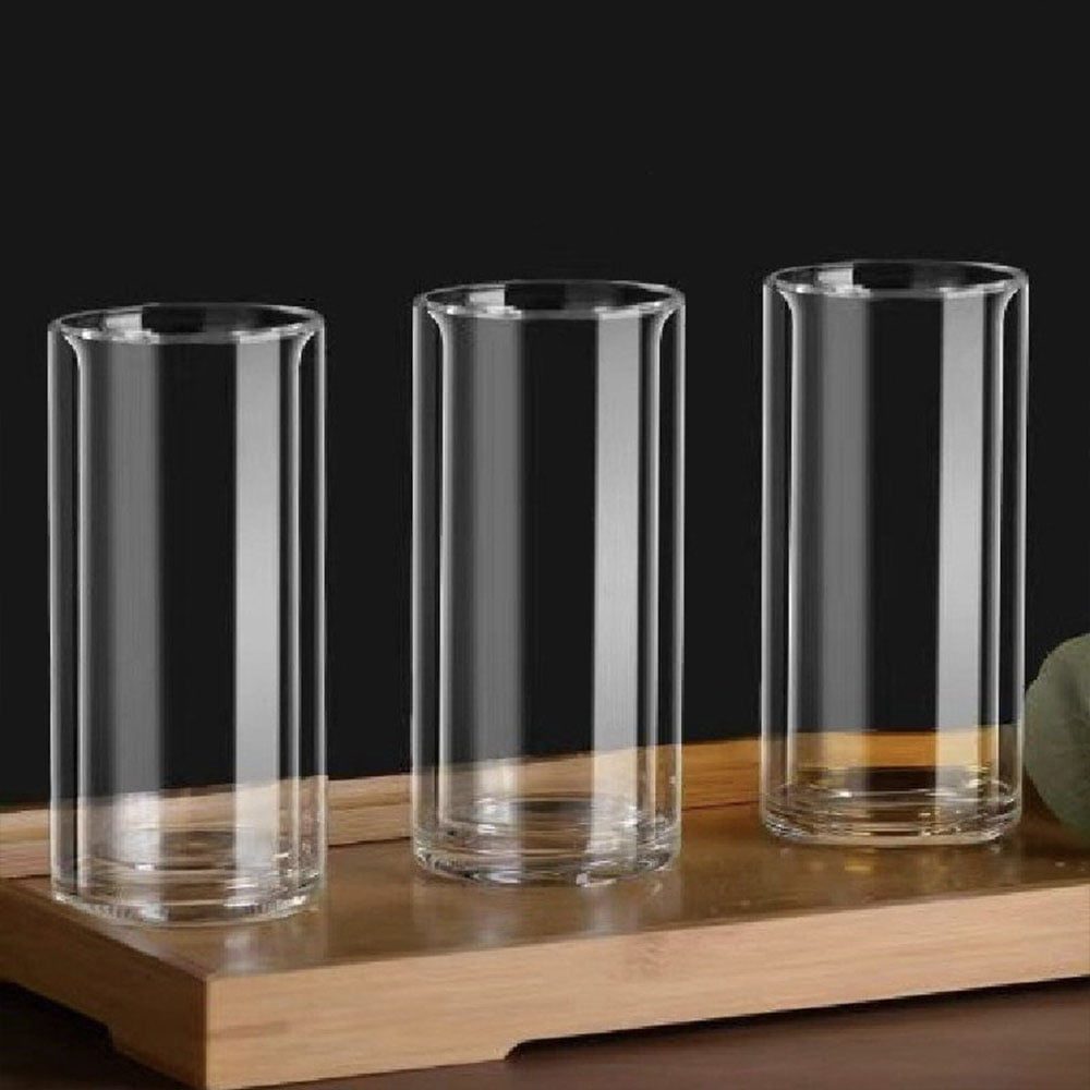 Set 4 pahare cu pereti dubli, Quasar & Co.®, sticla termorezistenta, 350 ml, transparent 4