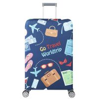 Husa protectie troler, Quasar & Co.®, model Go Travel, elastica, cu inchidere velcro, poliester, marimea S, bleumarin 8