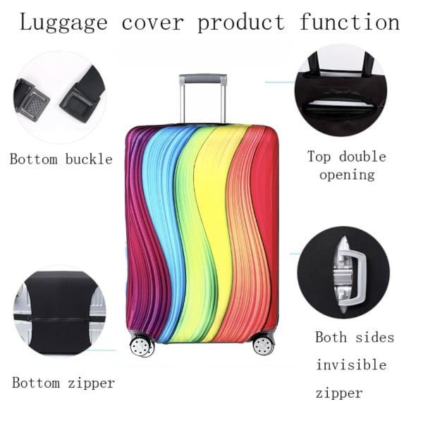 Husa protectie troler, Quasar & Co.®, model Summer Vibes, elastica, poliester, cu inchidere velcro, multicolor, marimea M - imagine 3