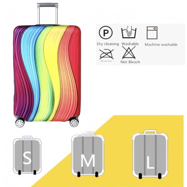 Husa protectie troler, Quasar & Co.®, model Summer Vibes, elastica, poliester, cu inchidere velcro, multicolor, marimea M - imagine 4