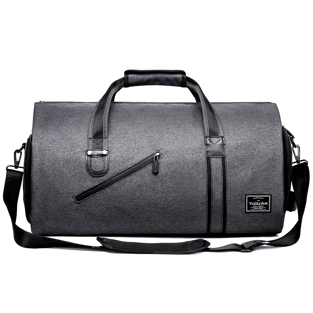 Geanta smart business pentru voiaj, Quasar & Co.®, compartiment special pentru transport costum si pantofi, poliester, 53 x 32 x 30 cm, gri 2