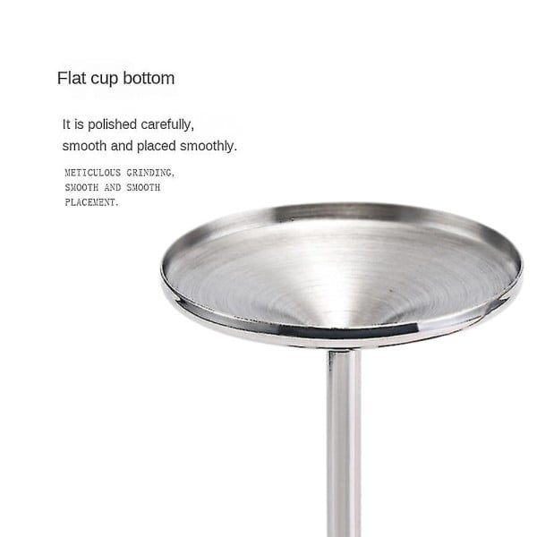 Set 4 pahare martini, Quasar & Co.®, otel inoxidabil, h 16 cm, 250 ml, argintiu - imagine 5