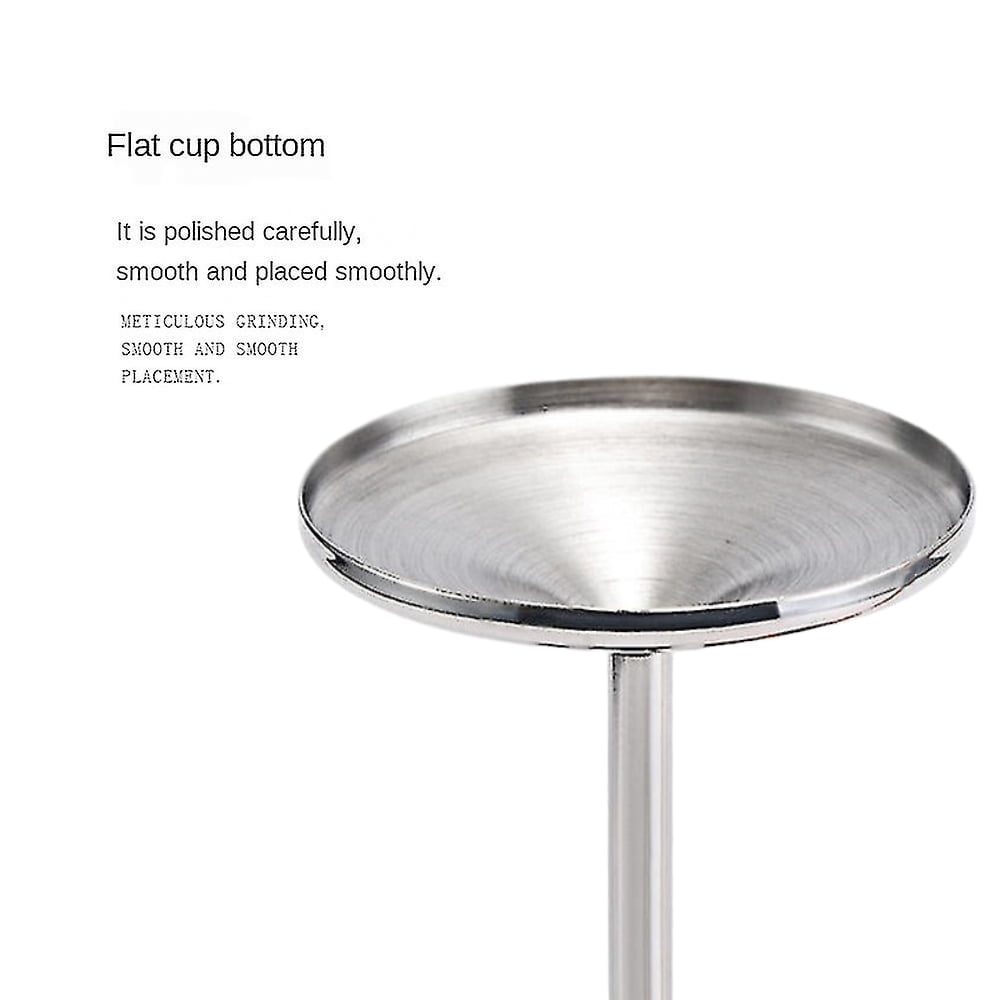 Set 4 pahare martini, Quasar & Co.®, otel inoxidabil, h 16 cm, 250 ml, argintiu 5
