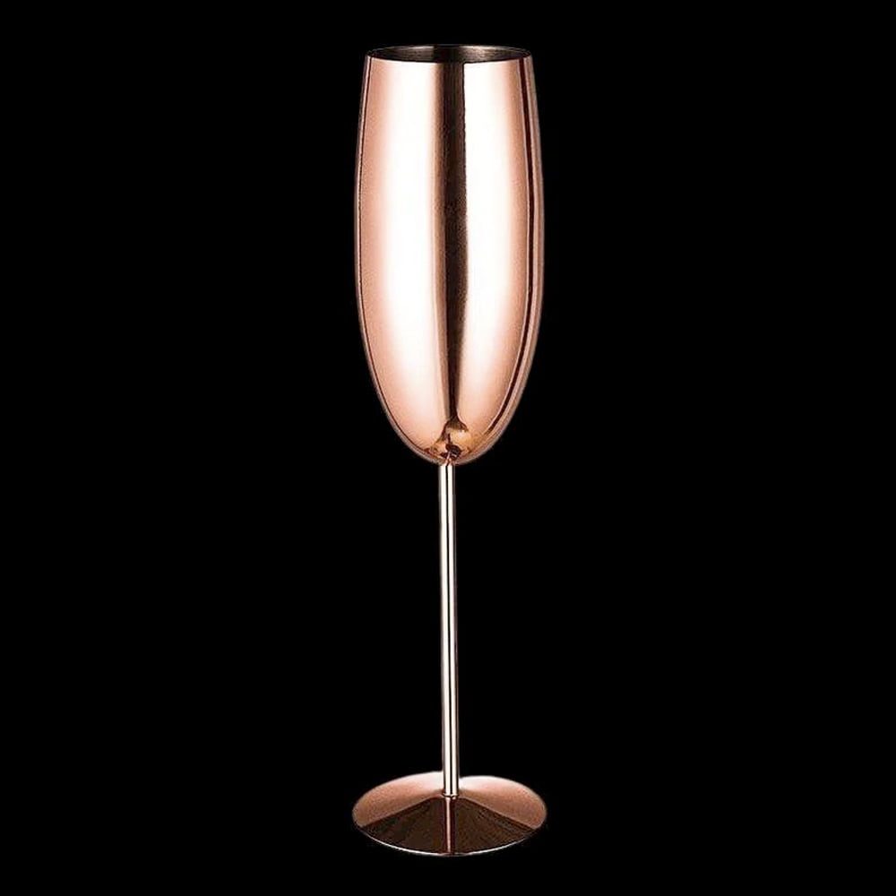 Set 2 pahare sampanie, Quasar & Co.®, otel inoxidabil, h 25 cm, 260 ml, Rose Gold Metal 6 Set 2 pahare sampanie, Quasar & Co.®, otel inoxidabil, h 25 cm, 260 ml, Rose Gold Metal 6