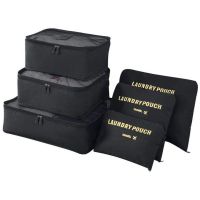Set 6 huse organizare bagaj, Quasar & Co.®, organizator valiza/troler, negru 8