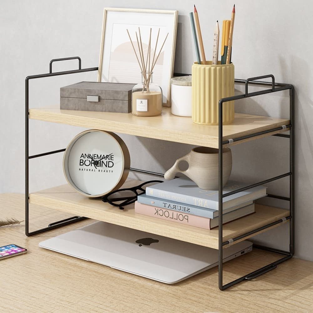 Etajera, Quasar & Co.®, 2 niveluri, universala, metal/lemn, 34 x 16.5 x 24 cm, negru 4 Etajera, Quasar & Co.®, 2 niveluri, universala, metal/lemn, 34 x 16.5 x 24 cm, negru 4