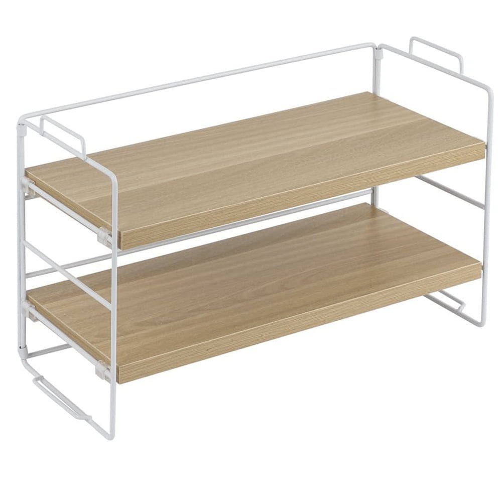 Etajera, Quasar & Co.®, 2 niveluri, universala, metal/lemn, 34 x 16.5 x 24 cm, alb 2 Etajera, Quasar & Co.®, 2 niveluri, universala, metal/lemn, 34 x 16.5 x 24 cm, alb 2