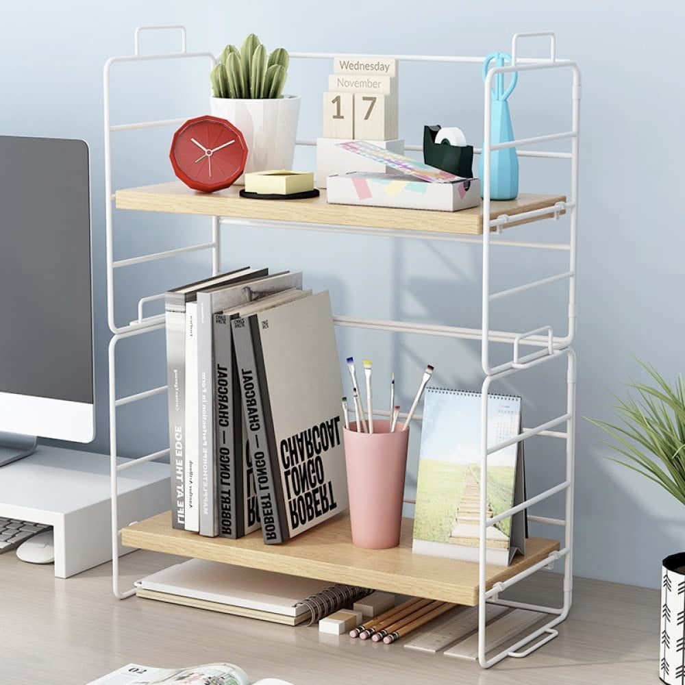 Etajera, Quasar & Co.®, 2 niveluri, universala, metal/lemn, 34 x 16.5 x 24 cm, alb 5 Etajera, Quasar & Co.®, 2 niveluri, universala, metal/lemn, 34 x 16.5 x 24 cm, alb 5