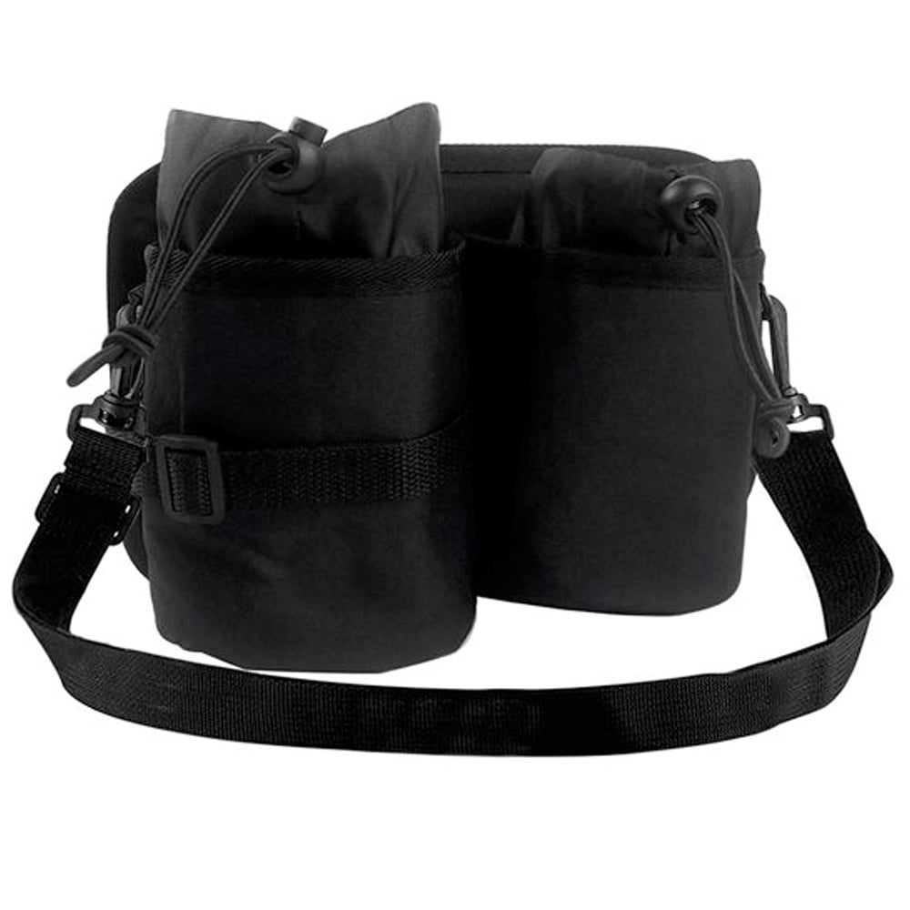 Suport portabil de bagaj pentru sticla si pahar, Quasar & Co.®, 2 compartimente termo, buzunar, reglabil, poliester, 25 x 18.5 cm, negru 2 Suport portabil de bagaj pentru sticla si pahar, Quasar & Co.®, 2 compartimente termo, buzunar, reglabil, poliester, 25 x 18.5 cm, negru 2