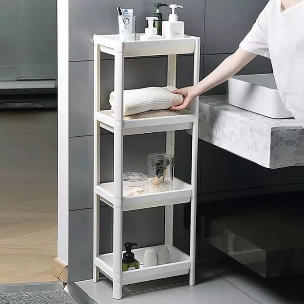 Set 2 rafturi universale, Quasar & Co.®, etajere cu 4 polite, polipropilena, 100 x 36 x 23 cm, alb 5 Set 2 rafturi universale, Quasar & Co.®, etajere cu 4 polite, polipropilena, 100 x 36 x 23 cm, alb 5