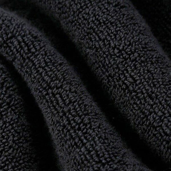 Set 6 prosoape baie Quasar & Co.®, 100% bumbac, 450 g/mp, 70 x 140 cm, negru - imagine 4