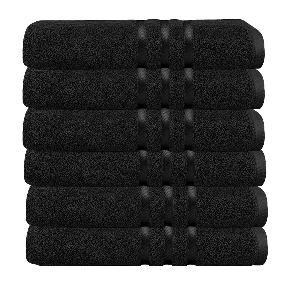 Set 6 prosoape baie Quasar & Co.®, 100% bumbac, 450 g/mp, 50 x 90 cm, negru 2 Set 6 prosoape baie Quasar & Co.®, 100% bumbac, 450 g/mp, 50 x 90 cm, negru 2