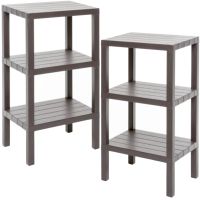 Set 2 rafturi universale, Quasar & Co.®, etajere cu 3 polite, polipropilena, 73.5 x 38 x 29 cm, maro 7 Set 2 rafturi universale, Quasar & Co.®, etajere cu 3 polite, polipropilena, 73.5 x 38 x 29 cm, maro 7