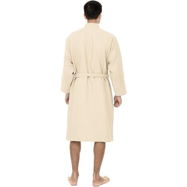 Halat de baie Quasar & Co.®, 300 g/mp, SPA, Horeca, unisex, 100% bumbac, XXL, crem - imagine 3