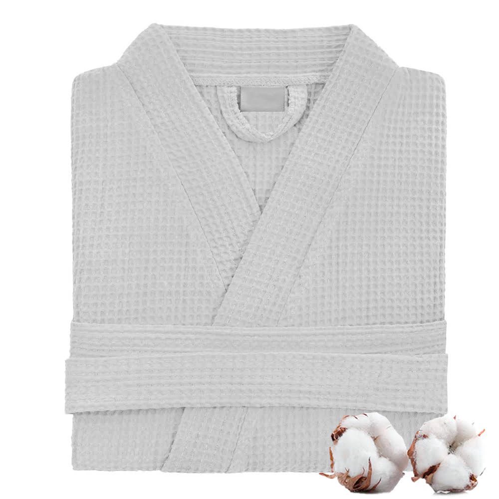 Halat de baie Quasar & Co.®, 300 g/mp, SPA, Horeca, unisex, 100% bumbac, L, gri deschis 7