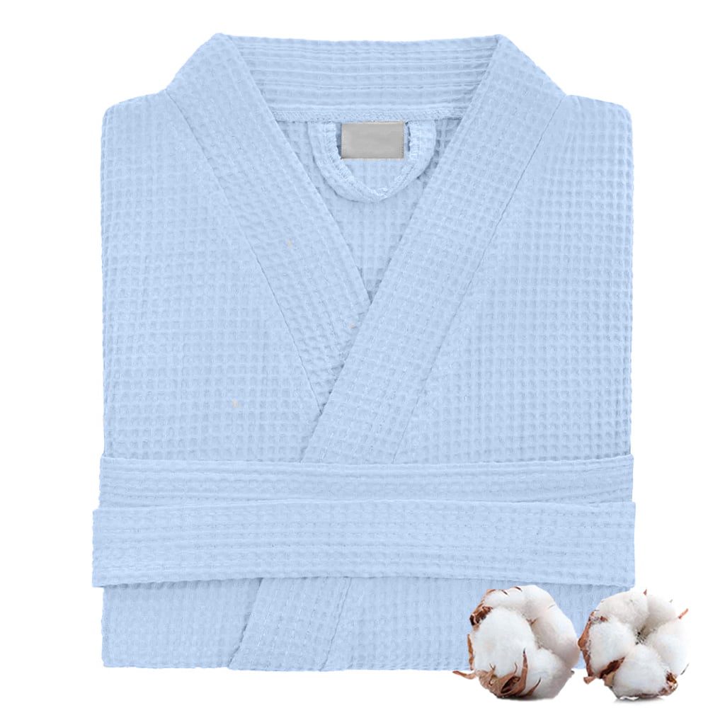Halat de baie Quasar & Co.®, 300 g/mp, SPA, Horeca, unisex, 100% bumbac, XL, albastru 7 Halat de baie Quasar & Co.®, 300 g/mp, SPA, Horeca, unisex, 100% bumbac, XL, albastru 7