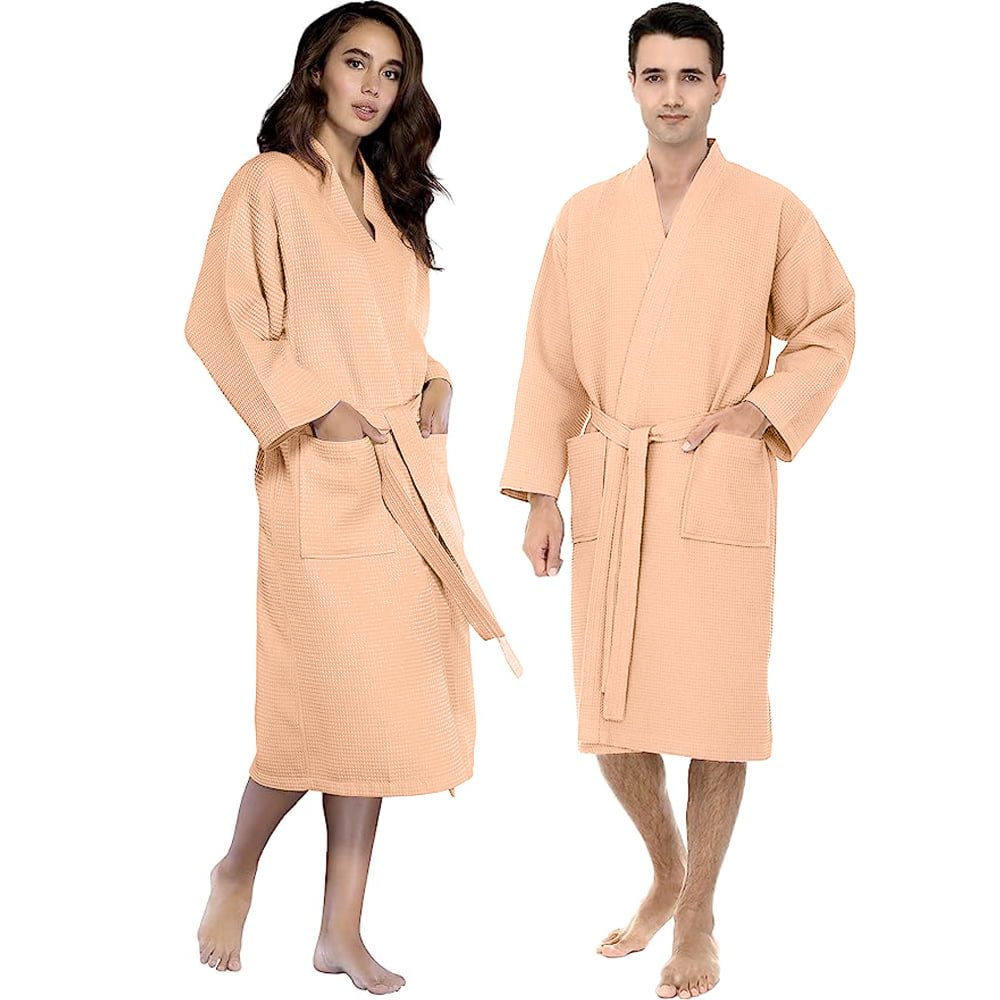 Halat de baie Quasar & Co.®, 300 g/mp, SPA, Horeca, unisex, 100% bumbac, L, portocaliu 5