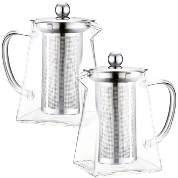 Set 2 ceainice cu infuzor Quasar & Co.®, 750 ml, recipiente pentru ceai cu infuzor si capac Ibrice, Ceainice si infuzoare 2024-05-01
