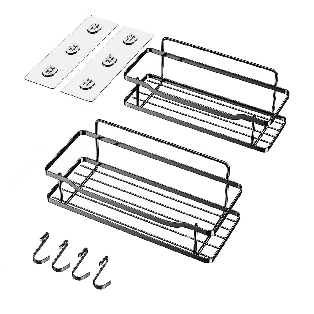 Set 2 etajere, Quasar & Co.®, suspendate, metal, 31 x 12 x 6,5/31.5 x 13.5 x 7.5 cm, negru 5 Set 2 etajere, Quasar & Co.®, suspendate, metal, 31 x 12 x 6,5/31.5 x 13.5 x 7.5 cm, negru 5