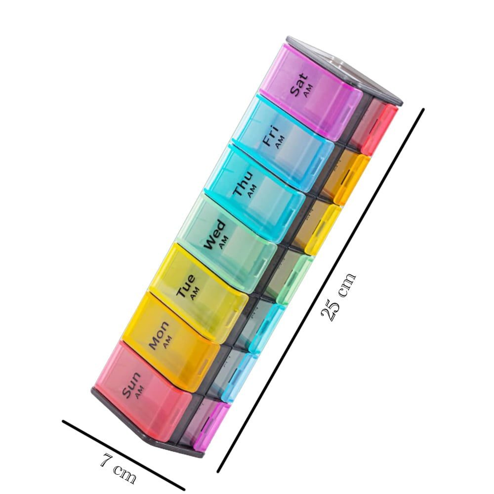Cutie medicamente, Quasar & Co.®, 14 compartimente, 25 x 7 x 5,5 cm, multicolor 6 Cutie medicamente, Quasar & Co.®, 14 compartimente, 25 x 7 x 5,5 cm, multicolor 6