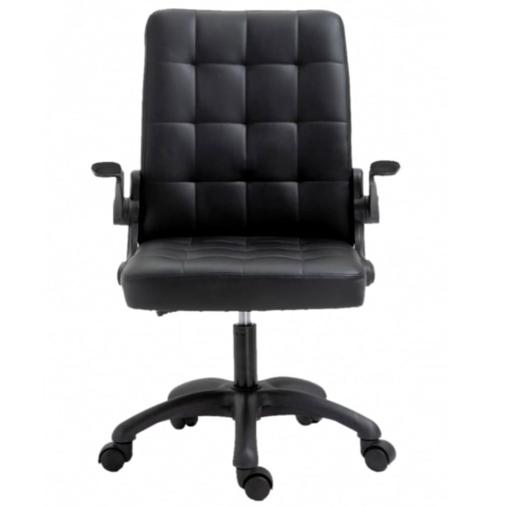 Scaun de birou, Quasar & Co.®, ergonomic, manere rabatabile, sezut si spatar buretat, inaltime reglabila, piele ecologica, negru 2 Scaun de birou, Quasar & Co.®, ergonomic, manere rabatabile, sezut si spatar buretat, inaltime reglabila, piele ecologica, negru 2