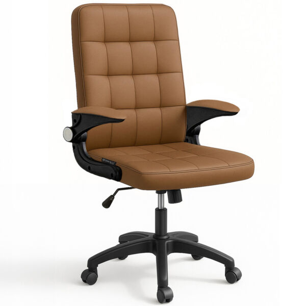 Scaun de birou, Quasar & Co.®, ergonomic, manere rabatabile, sezut si spatar buretat, inaltime reglabila, scaune 5 roti pivotante, rotativ, sistem rotire 360°, piele ecologica, GAMA, bej Scaune birou 2026-04-18 2