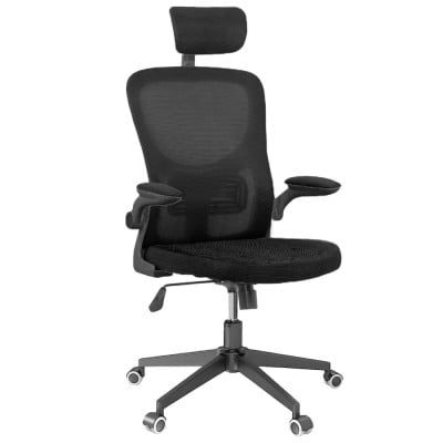 Scaun de birou, Quasar & Co.®, ergonomic, manere rabatabile, sezut latex, inaltime reglabila, suport lombar, tetiera ajustabila, mesh, 57 x 53 x 98-107 cm, negru 8 Scaun de birou, Quasar & Co.®, ergonomic, manere rabatabile, sezut latex, inaltime reglabila, suport lombar, tetiera ajustabila, mesh, 57 x 53 x 98-107 cm, negru 8
