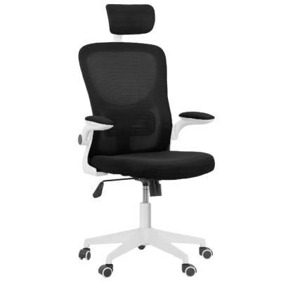 Scaun de birou, Quasar & Co.®, ergonomic, manere rabatabile, sezut latex, inaltime reglabila, suport lombar, tetiera ajustabila, mesh, 57 x 53 x 98-107 cm, alb/negru 7 Scaun de birou, Quasar & Co.®, ergonomic, manere rabatabile, sezut latex, inaltime reglabila, suport lombar, tetiera ajustabila, mesh, 57 x 53 x 98-107 cm, alb/negru 7