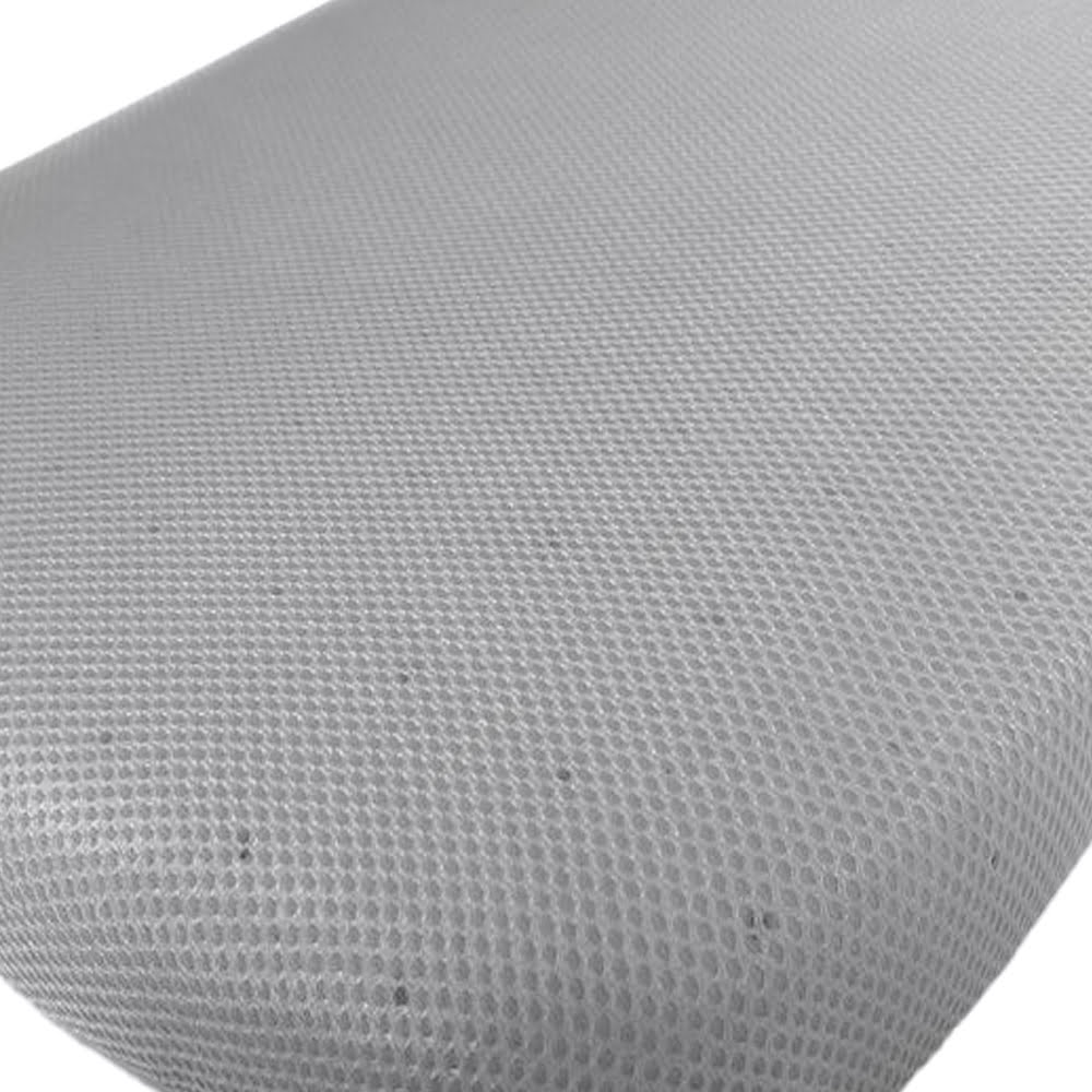 Scaun de birou,  Quasar & Co.®, ergonomic, manere rabatabile, sezut latex, inaltime reglabila, suport lombar, tetiera ajustabila, mesh, 57 x 53 x 98-107 cm, alb/gri 8