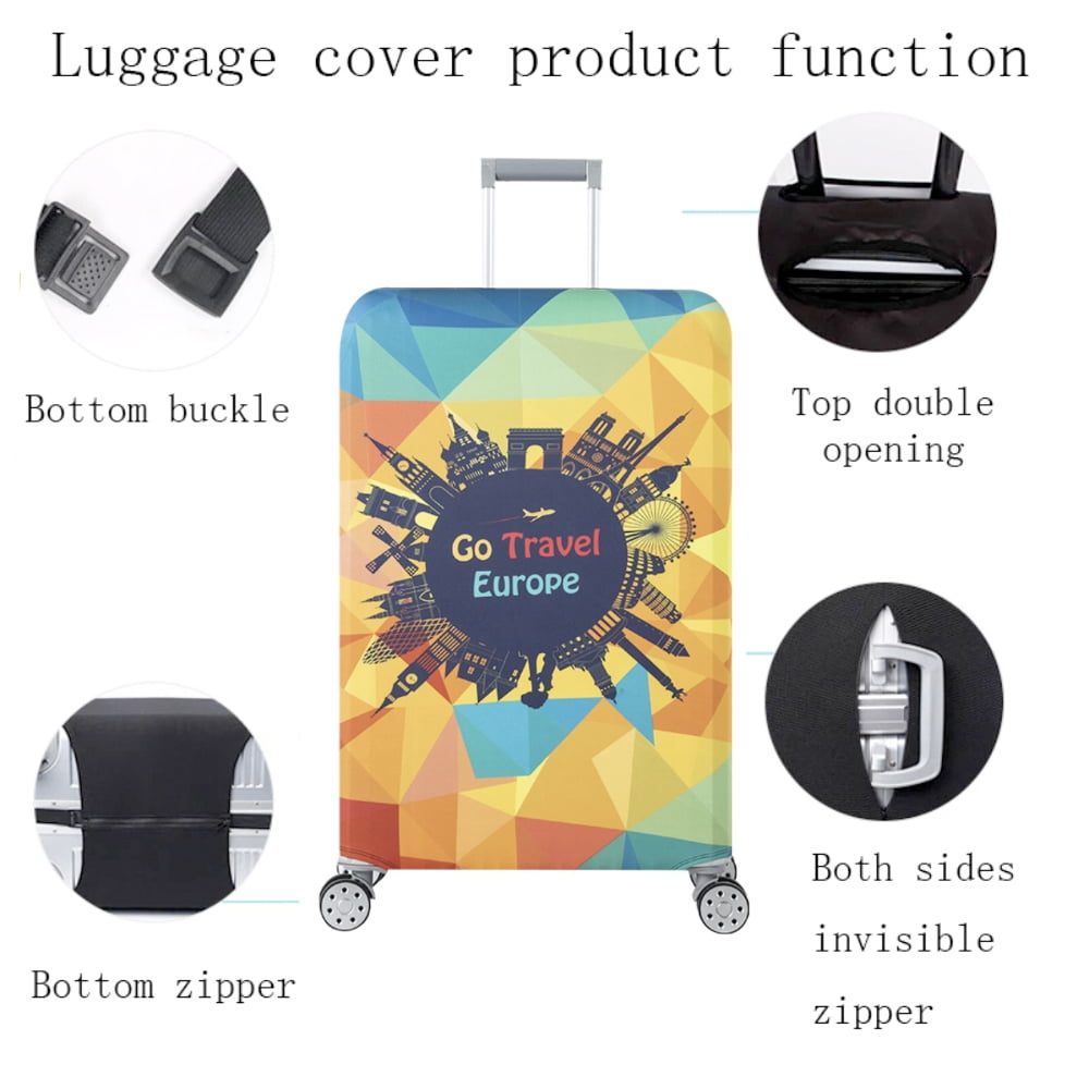 Husa protectie troler, Quasar & Co.®, model Europe, elastica, cu inchidere velcro, poliester, marimea L, portocaliu 5