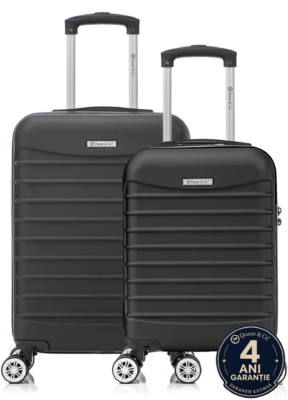 Set 2 trolere cabina, Quasar & Co.®, 40x30x20 cm cu roti detasabile si 55x38x21 cm, bagaj de mana, troller cu fermoar antifurt, cifru, maner telescopic lung, geamantan 4 roti duble 360°, valiza ABS 2.8 mm rezistent, 10kg, LINE, Negru 14 Set 2 trolere cabina, Quasar & Co.®, 40x30x20 cm cu roti detasabile si 55x38x21 cm, bagaj de mana, troller cu fermoar antifurt, cifru, maner telescopic lung, geamantan 4 roti duble 360°, valiza ABS 2.8 mm rezistent, 10kg, LINE, Negru 14