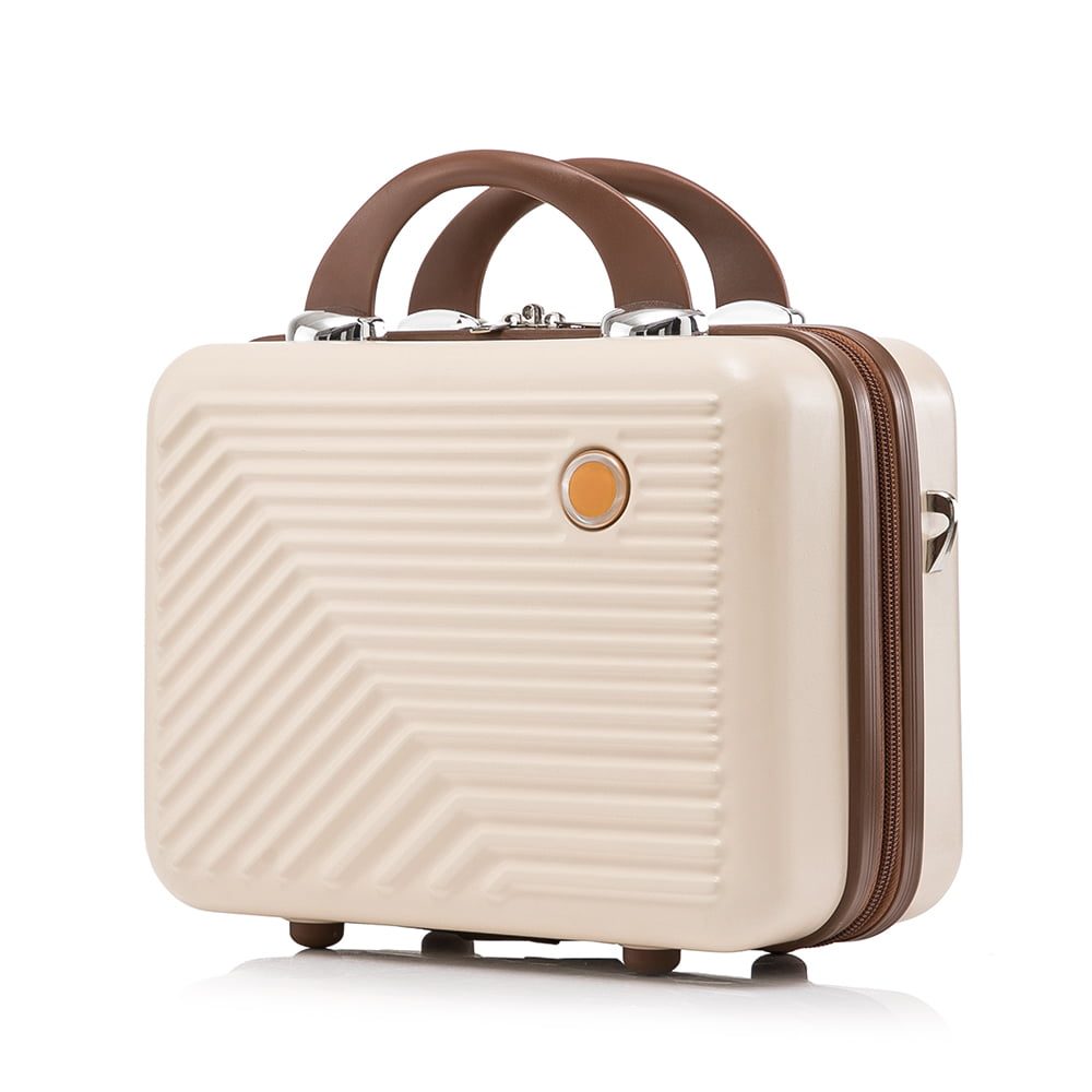 Set troler cabina cu geanta cosmetice, Quasar & Co.®, 55 x 39 x 23 cm, bagaj de mana, valiza cu cifru, maner telescopic lung, geamantan cu 4 roti duble silentioase 360°, 2 compartimente cu buzunar, model Meta, crem 6 Set troler cabina cu geanta cosmetice, Quasar & Co.®, 55 x 39 x 23 cm, bagaj de mana, valiza cu cifru, maner telescopic lung, geamantan cu 4 roti duble silentioase 360°, 2 compartimente cu buzunar, model Meta, crem 6