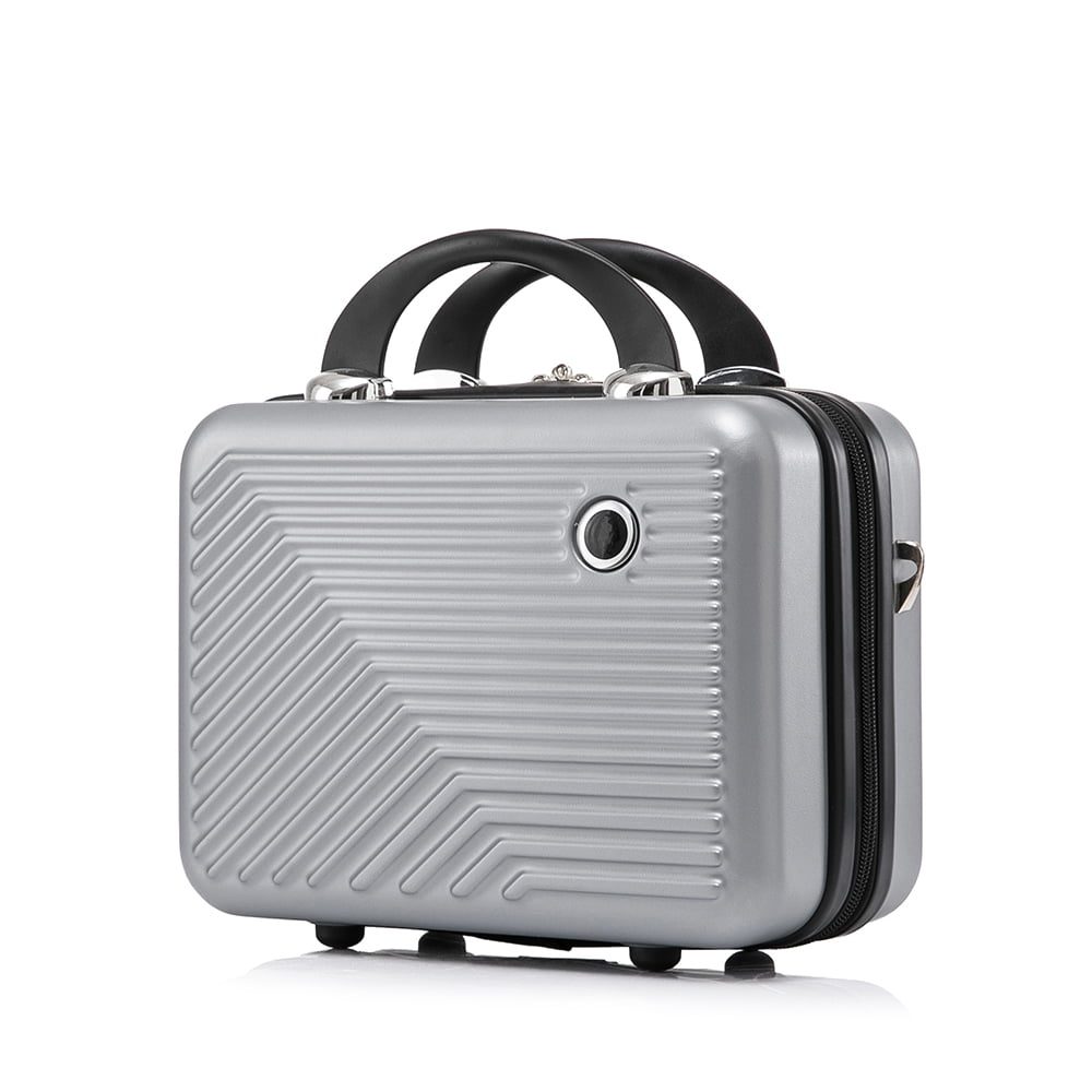 Set troler cu geanta cosmetice, Quasar & Co.®, compartiment laptop, cifru TSA, 4 roti 360 grade, maner telescopic, 48 x 42 x 25 cm / 22 x 29 x 15 cm, ABS, gri 6 Set troler cu geanta cosmetice, Quasar & Co.®, compartiment laptop, cifru TSA, 4 roti 360 grade, maner telescopic, 48 x 42 x 25 cm / 22 x 29 x 15 cm, ABS, gri 6