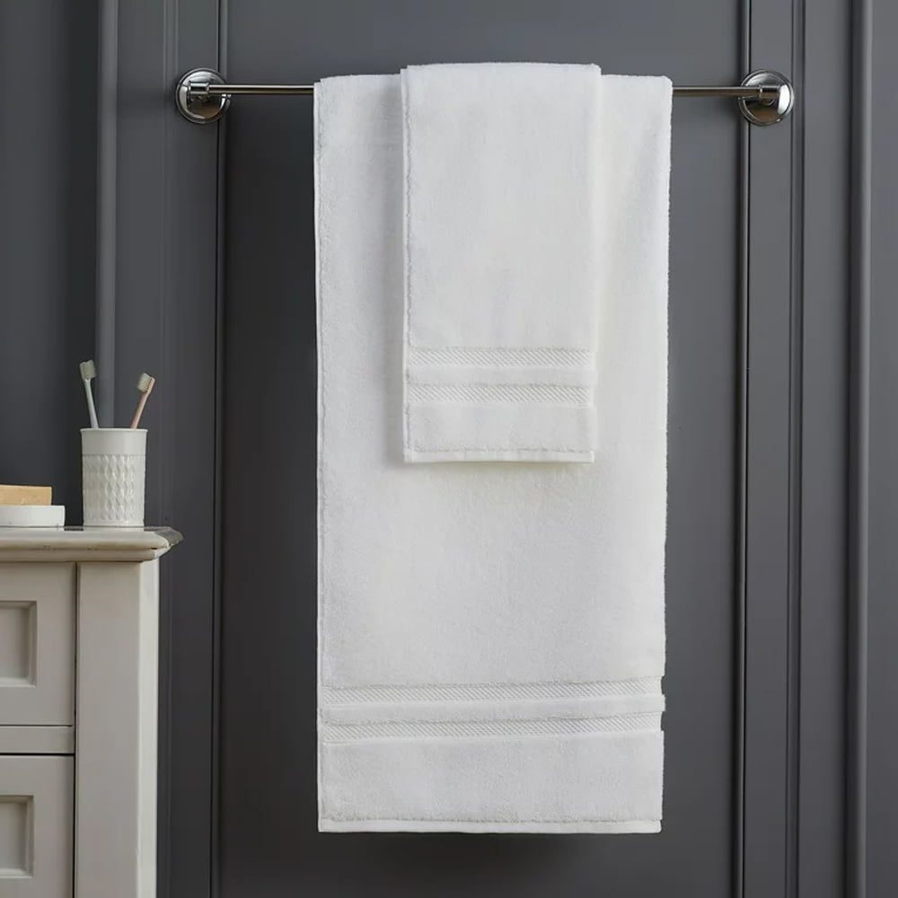 Set 6 prosoape corp 76×147 cm, Luxury Collection by Quasar & Co.®, 650 g/mp, 100% bumbac, alb 3