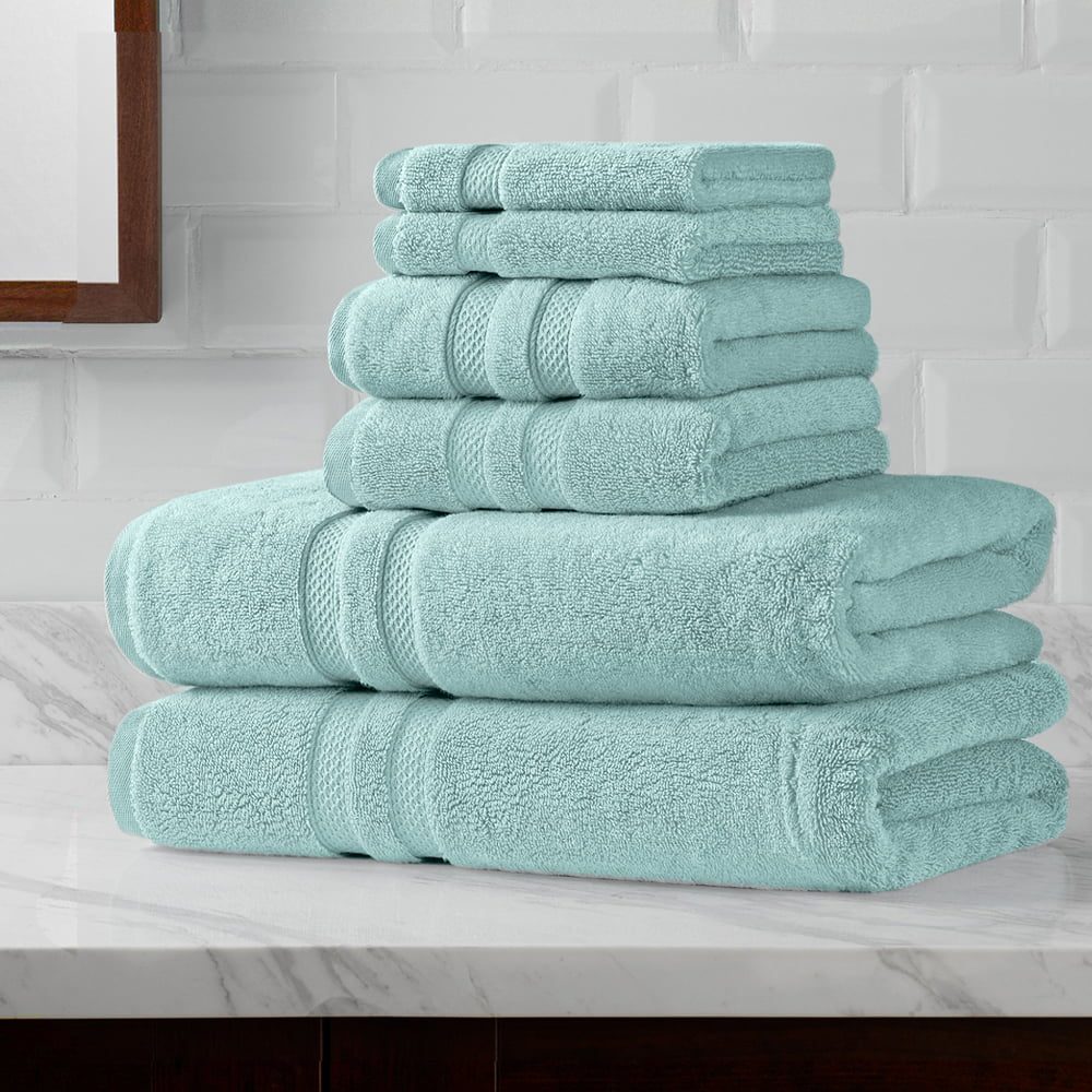 Set 2 prosoape corp 76×147 cm, Luxury Collection by Quasar & Co.®, 650 g/mp, 100% bumbac, turcoaz 4