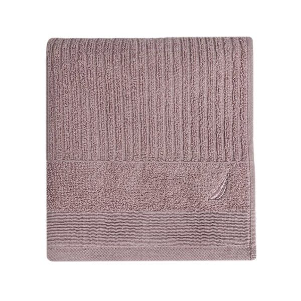 Prosop de baie, Nautica Stripe, 100% bumbac, 570 g/mp, 50 x 100 cm, roz pudrat - imagine 1