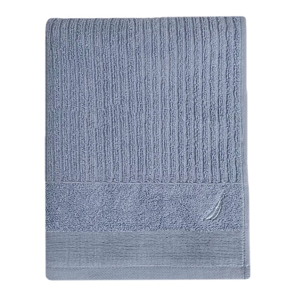 Prosop de baie, Nautica Stripe, 100% bumbac, 570 g/mp, 70 x 140 cm, albastru deschis
