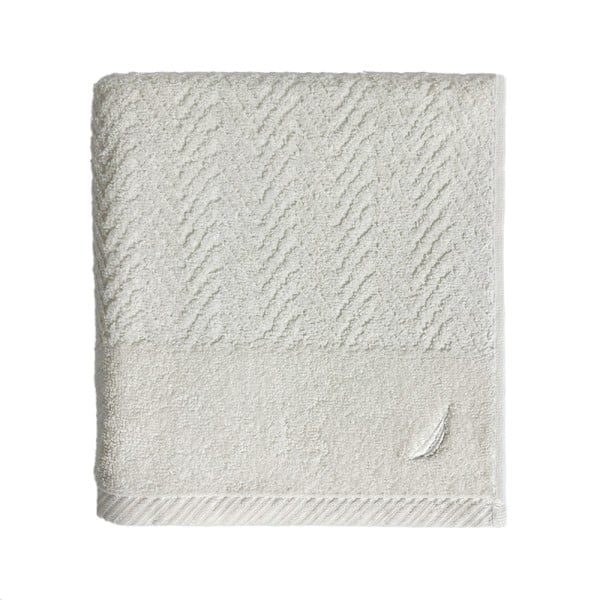 Prosop de baie, Nautica Zigzag, 100% bumbac, 570 g/mp, 50 x 100 cm, alb Prosoape baie 2026-04-18 2