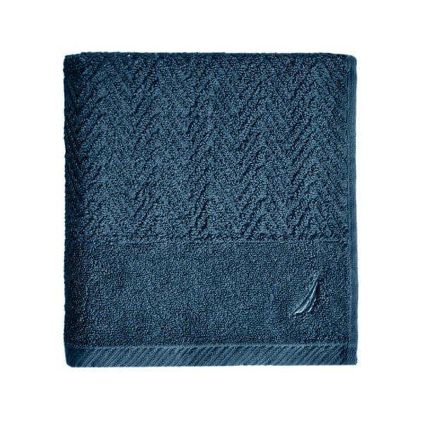 Prosop de baie, Nautica Zigzag, 100% bumbac, 570 g/mp, 50 x 100 cm, turcoaz - imagine 1